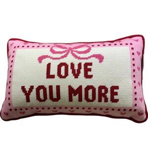 Viral Tik Tok "I Love You More" Hooked Pillow NWT